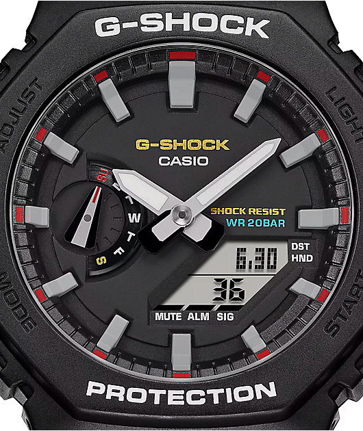 G-Shock GA2100RL-1A Black & Red Analog & Digital Watch | Zumiez G-Shock GA2100RL-1A Black & Red Analog & Digital Watch | Zumiez
