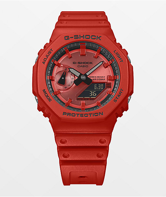 G-Shock GA2100RRB-4A Red Analog & Digital Watch