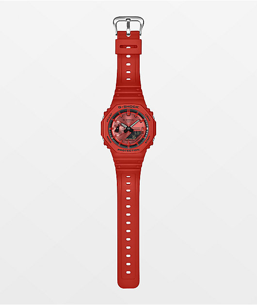 G-Shock GA2100RRB-4A Red Analog & Digital Watch | Zumiez