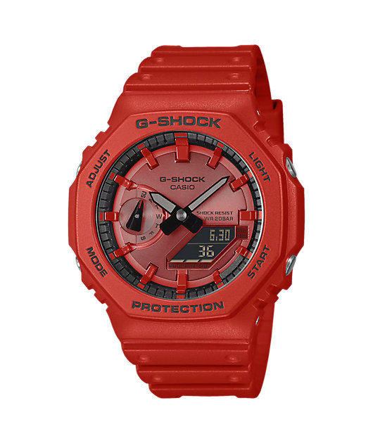 G-Shock GA2100RRB-4A Red Analog & Digital Watch | Zumiez