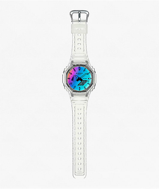G-Shock GA2100SRS-7A Clear & Iridescent Analog & Digital Watch
