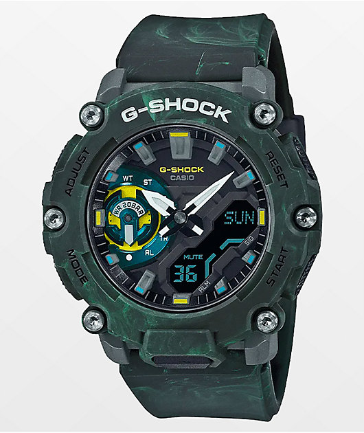 G-Shock GA2200MFR-3A Mystic Forest Green Digital & Analog Watch