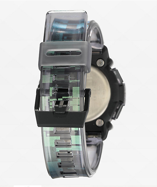 G-Shock GA2200NN-1A reloj digital y analógico transparente verde y negro