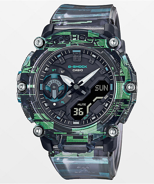 G-Shock GA2200NN1A Digital & Analog Watch | Zumiez