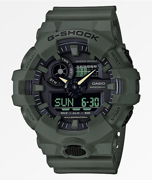 G Shock GA700 UC Olive Watch Zumiez