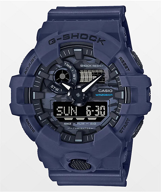 G shock hot sale navy blue