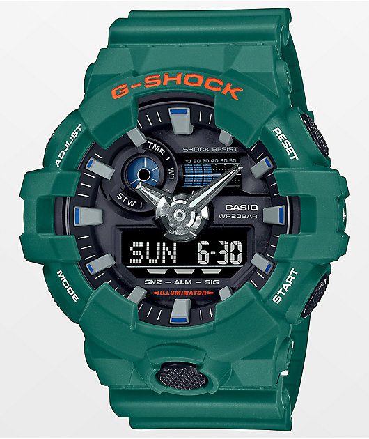 G-Shock GA700SC-3A Green & Orange Analog Watch
