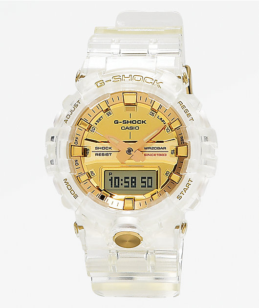 G-Shock GA835 Skeleton & Gold Watch