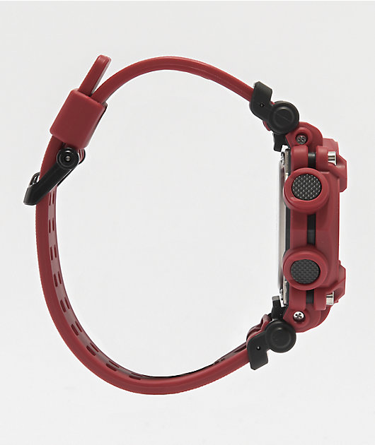 Casio G-Shock GA900-4A Watch - Black Resin With Red Bezel, 200M Water Resistant