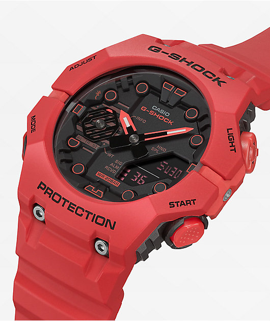 G-Shock GAB001-4A Reloj digital analógico rojo y negro