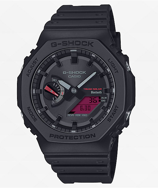 G-Shock GAB2100BBR-1A Black & Red Analog & Digital Watch | Zumiez