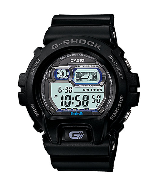 G Shock Gb X6900b 1b Black Blue Bluetooth Smart Watch Zumiez