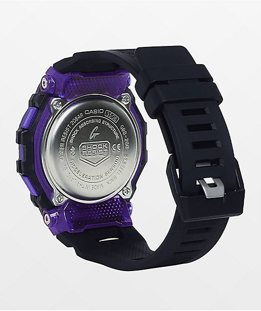 G-Shock GBD200 Black & Purple Digital Watch | Zumiez