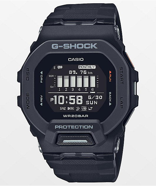 G Shock GBD200 Square Black Digital Watch Zumiez