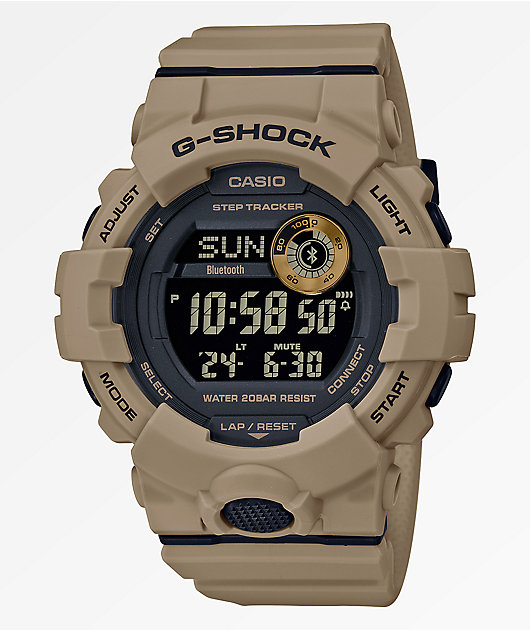 G-Shock GBD800 Dark Khaki & Black Digital Watch | Zumiez