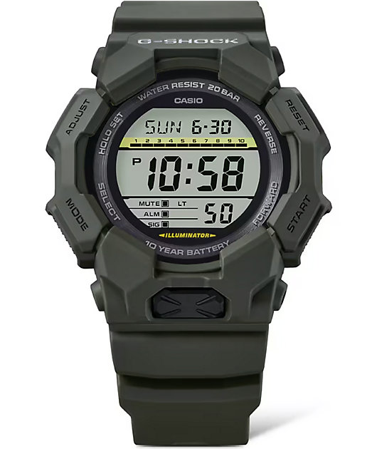 G-Shock GD010-3 Dark Green Digital Watch | Zumiez