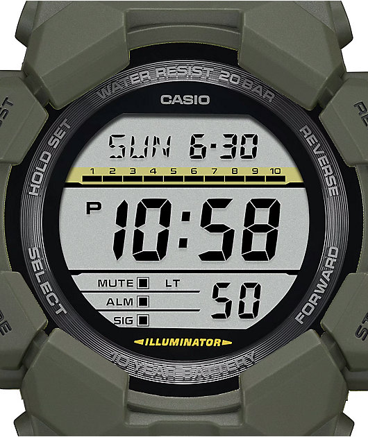 G-Shock GD010-3 Dark Green Digital Watch | Zumiez