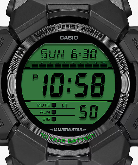 G-Shock GD010BEG-1 Black & Electro Green Digital Watch