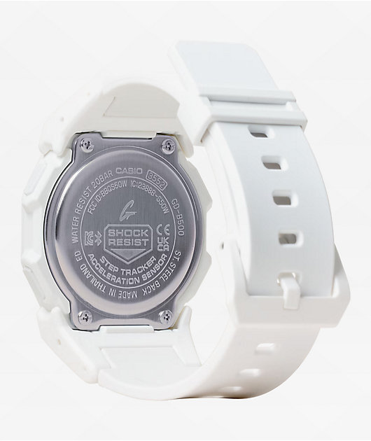 G Shock GDB500 7 White Bluetooth Digital Watch Zumiez