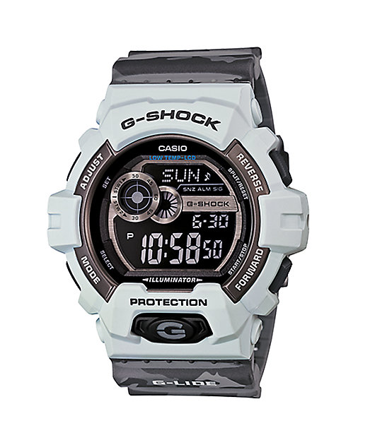 g shock white camo
