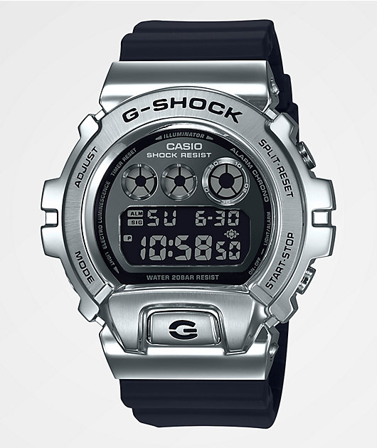 g shock silver metal