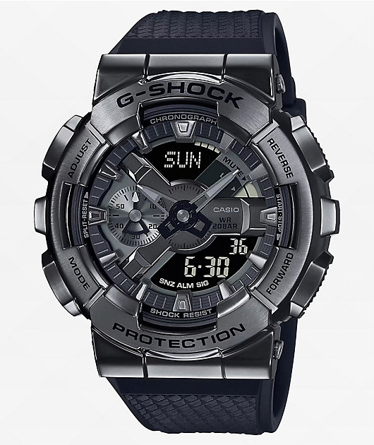 G-Shock GM110BB-1A Black & Silver Watch | Zumiez