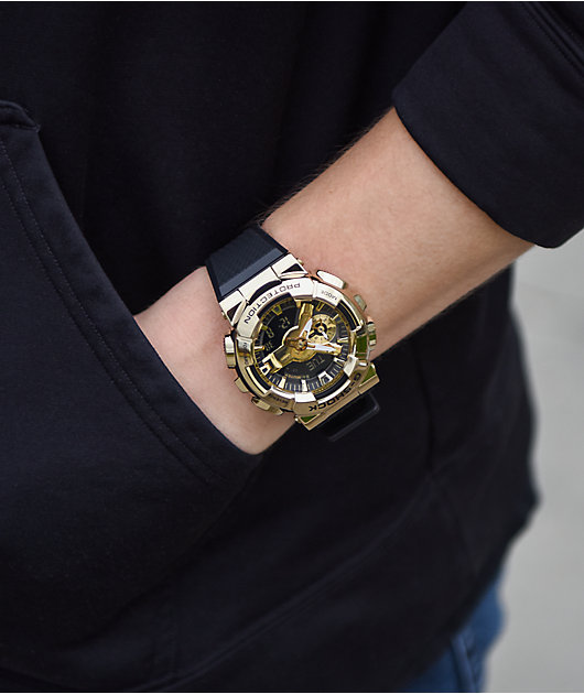 Men's Casio G-SHOCK Analog Digital Gold Black Watch GM110G-1A9
