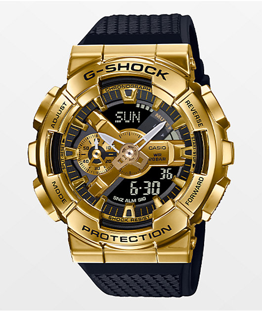 G-Shock GM110G-1A9 Gold & Black Analog and Digital Watch | Zumiez