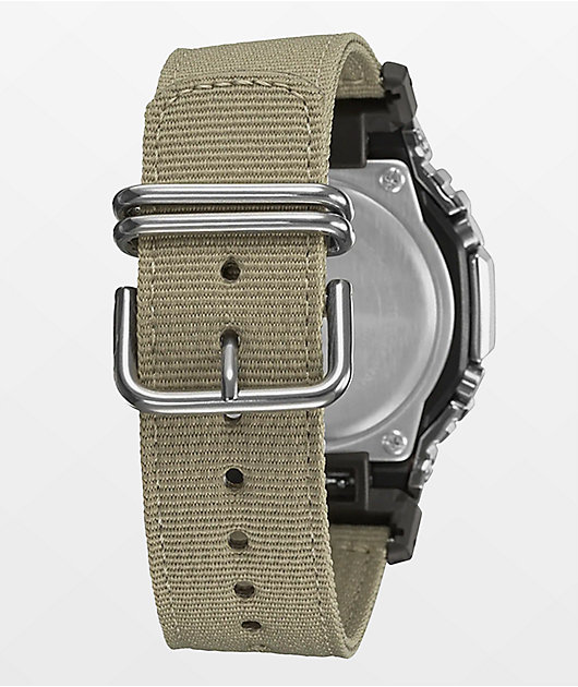 G-Shock GM2100-C5A Silver & Tan Analog & Digital Watch | Zumiez