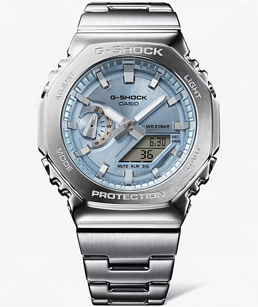 G-Shock GM2110D-2A Silver & Blue Analog & Digital Watch