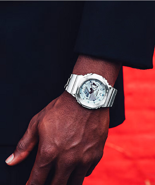 G-Shock GM2110D-7A Silver Analog & Digital Watch