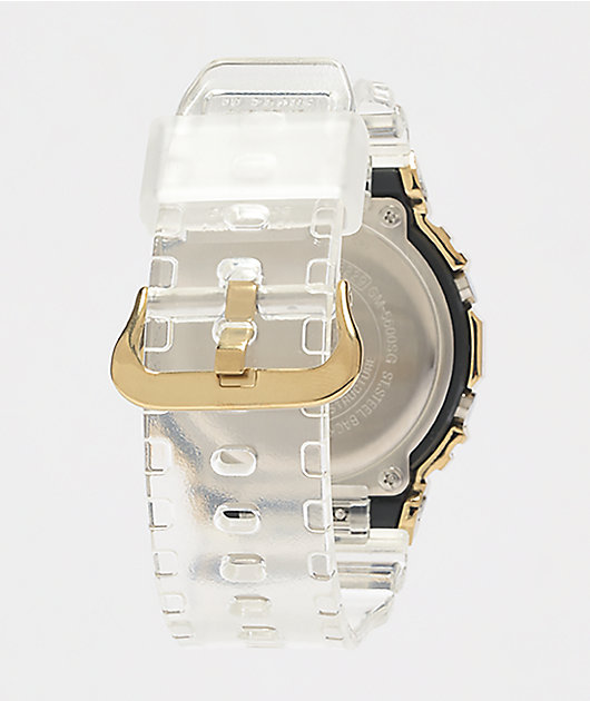 G-Shock GM5600 Clear & Gold Digital Watch