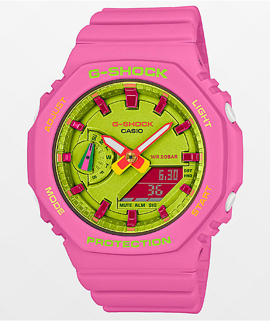 G-Shock GMA-S2100BS-4ACR Pink & Yellow Analog Watch