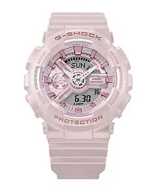G-Shock GMAS110ST-4A Silk Pink Analog & Digital Watch