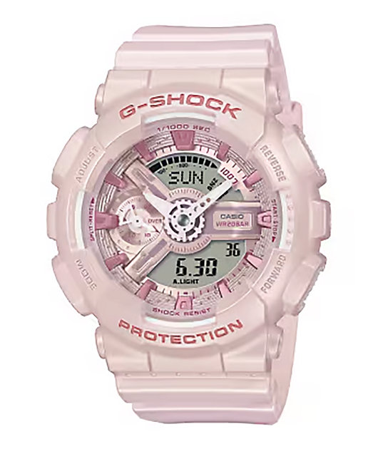 G-Shock GMAS110ST-4A Silk Pink Analog & Digital Watch | Zumiez