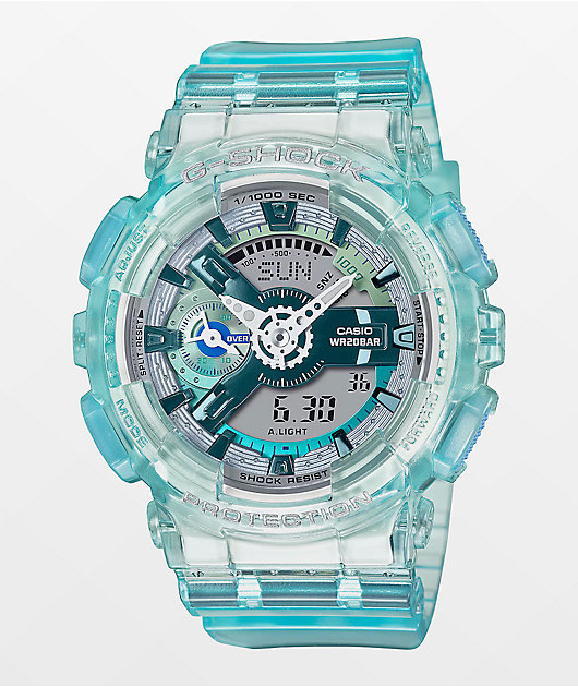 G-Shock GMAS110VW-2A Transparent & Teal Analog Watch