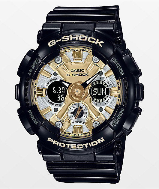 G-Shock GMAS120GB-1A Black & Gold Watch