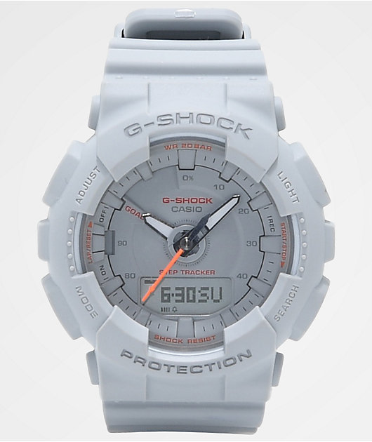 G Shock Gmas130 Grey Mono Watch Zumiez