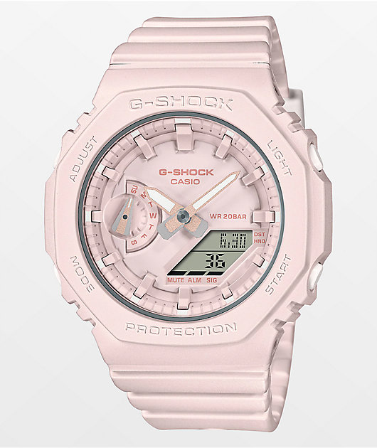 G-Shock GMAS2100BA-4A Pink Digitial & Analog Watch | Zumiez