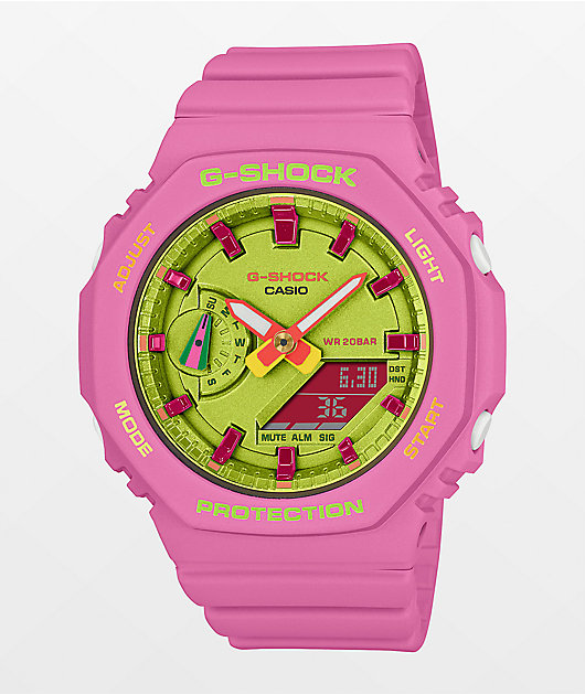 Pink and sale green watch