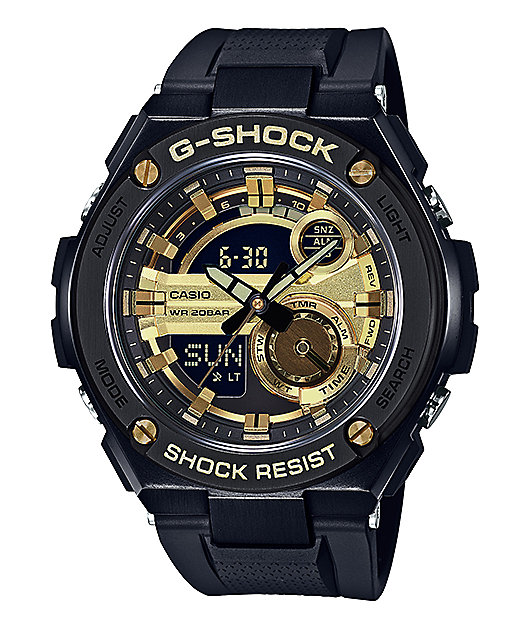 g steel black gold