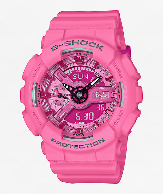 G-SHOCK Barbie コラボモデル ピンク G-Shock x Barbie GMAS110BE-4A Pink Analog & Digital Watch | Zumiez