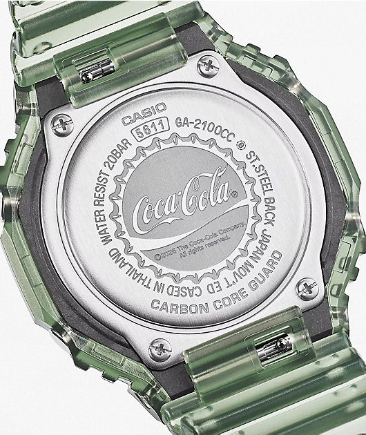 G-Shock x Coca-Cola GA2100CC-3A Bottle Green & Brown Analog