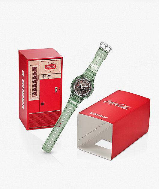 G-Shock x Coca-Cola GA2100CC-3A Bottle Green & Brown Analog