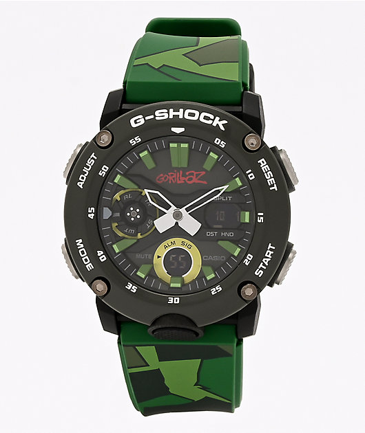 G-Shock x Gorillaz GA2000 Black & Green Watch