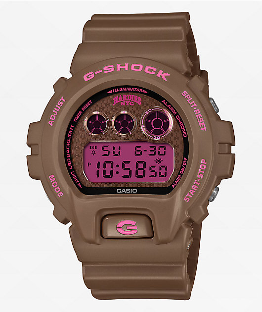 G-Shock x Hardies NYC DW6900HH-5 Brown Digital Watch | Zumiez
