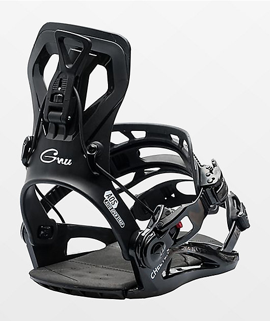 GNU Cheeter Black Snowboard Bindings 2024