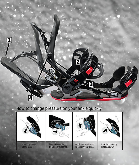 GNU Psych Black Snowboard Bindings 2026 | Zumiez