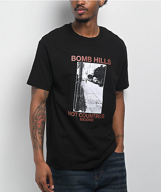 ★GX1000★ Bomb Hills Not Countries T-Shirt 関税込★ GX1000 Bomb Hills Not Countries T-Shirt - Black – Pharmacy