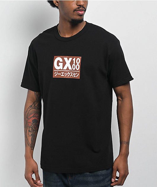 ✱$ x GX1000 T-Shirt GX1000 Japan Black T-Shirt | Zumiez